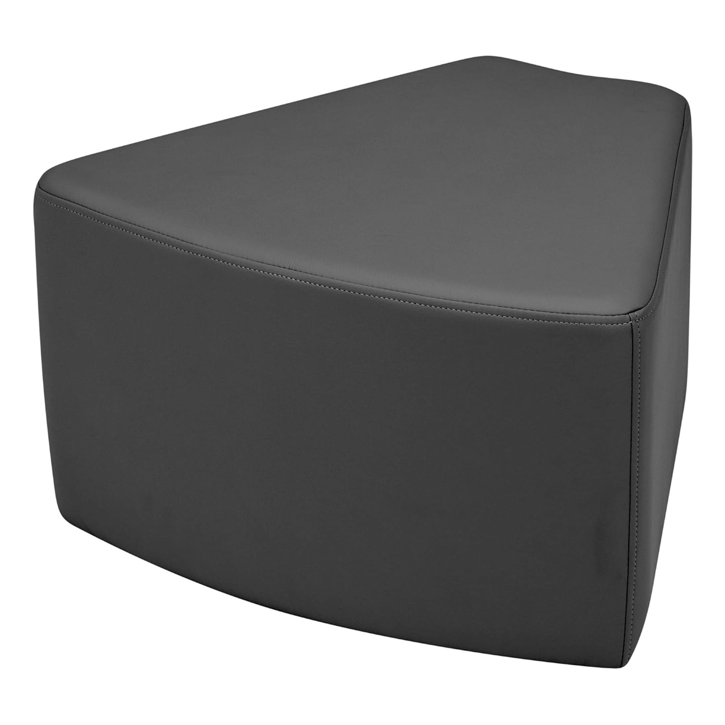 Pro Series Upholstered Wedge Ottoman 12" Height - Black