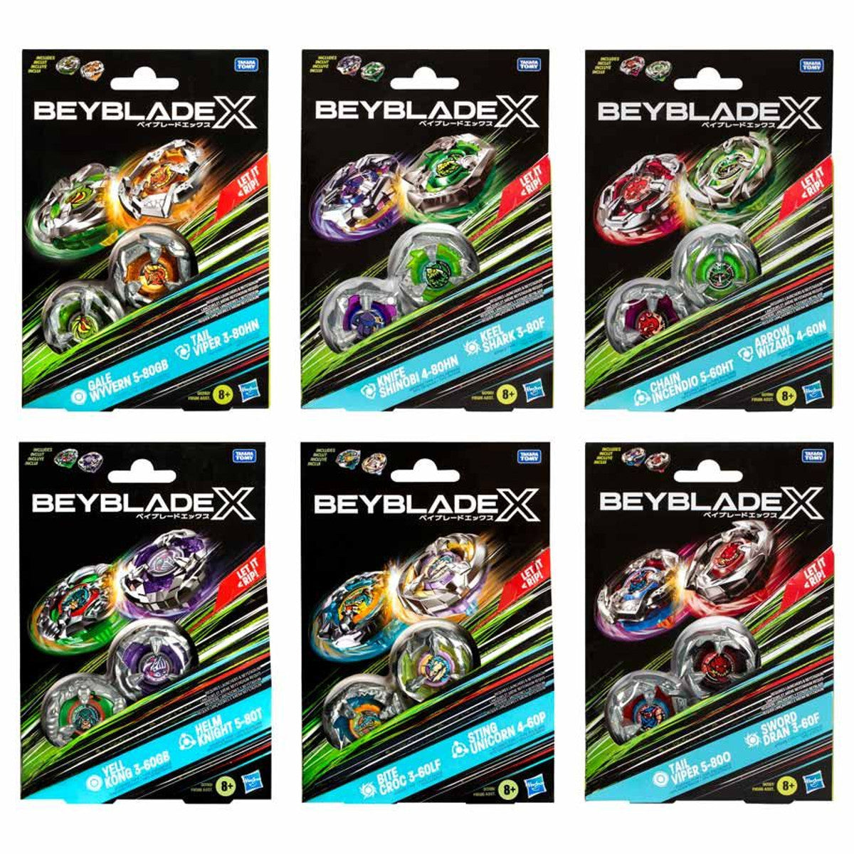 Beyblade: X:  2-Pack Assortment (12)