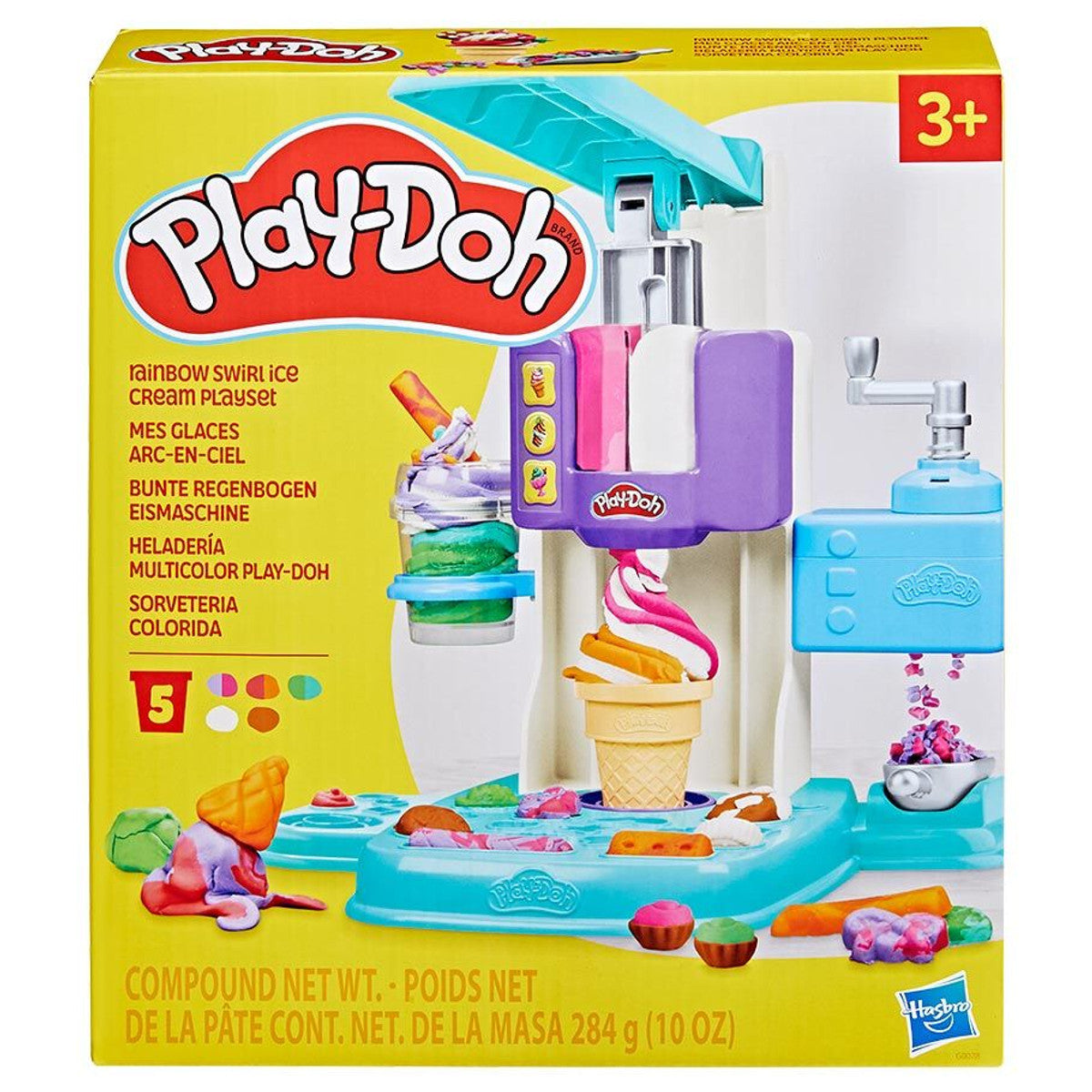Play-Doh: Rainbow Swirl Ice Cream Playset (4)