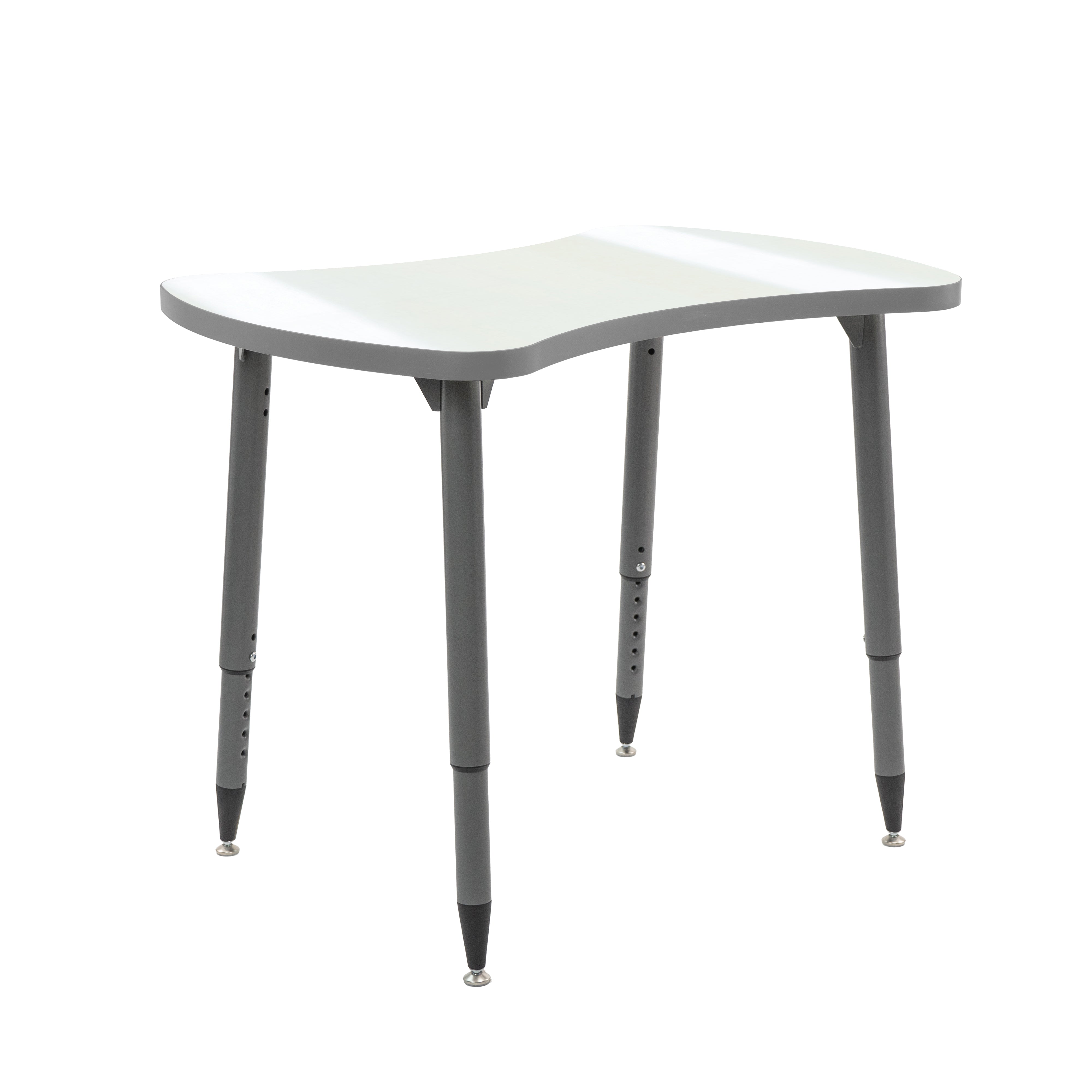 Adapte 25" x 37" Bowtie Dry-Erase Activity Table with Adjustable Tapered Legs - Whiteboard/North Sea