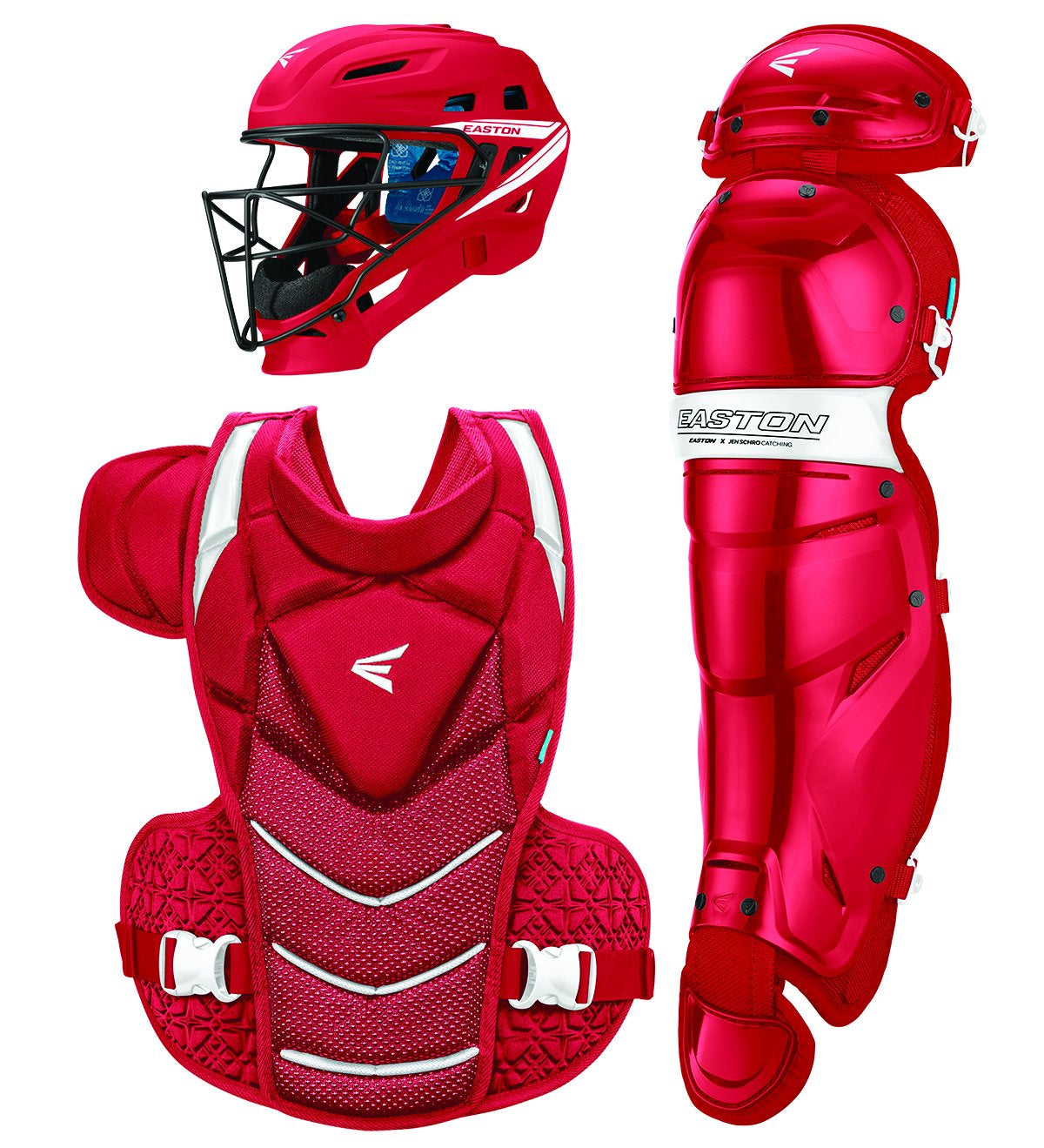 Easton Jen Schro The Very Best Softball Large Catchers Box Set - Red