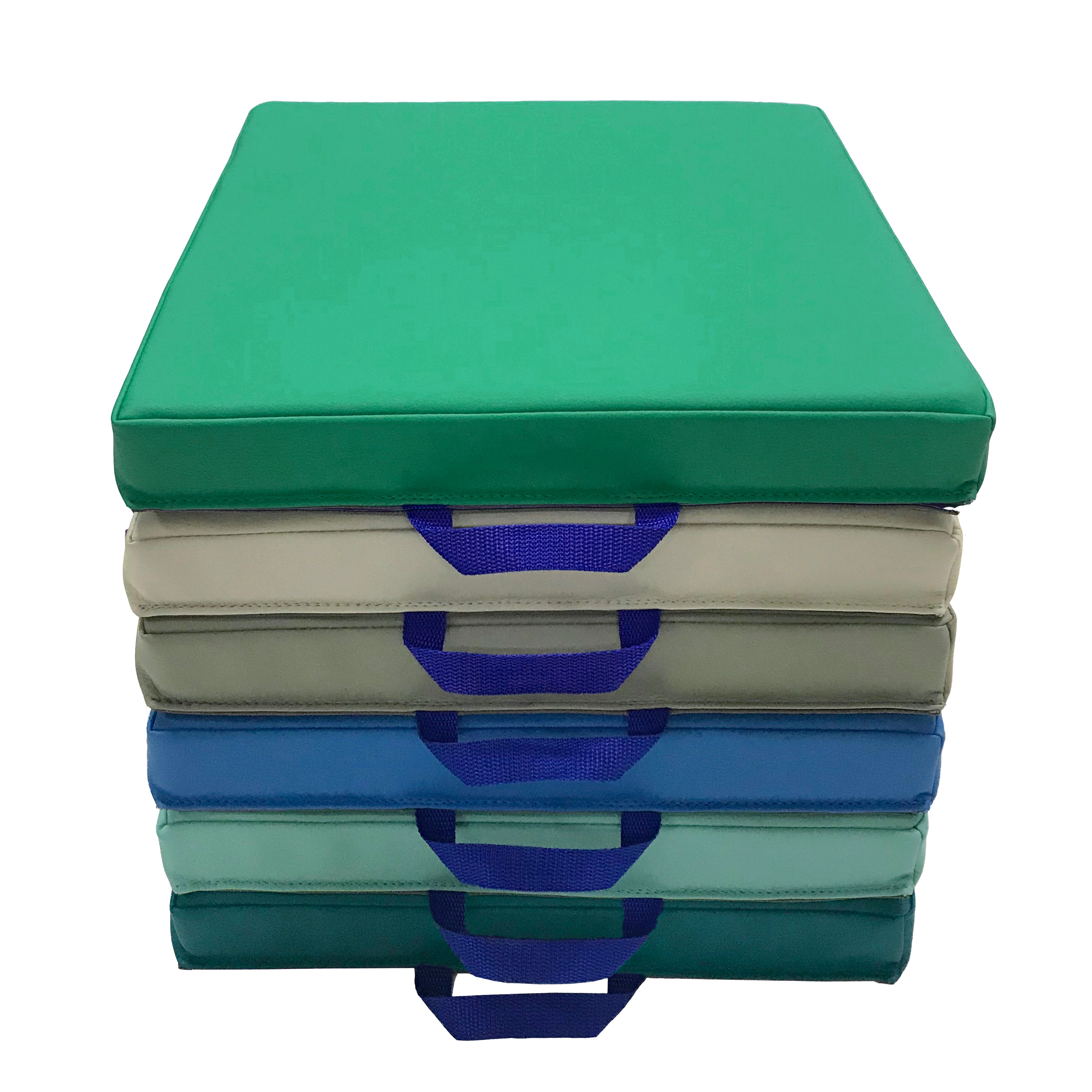 SoftScape 15" Square Floor Cushions, 6-Piece - Contemporary