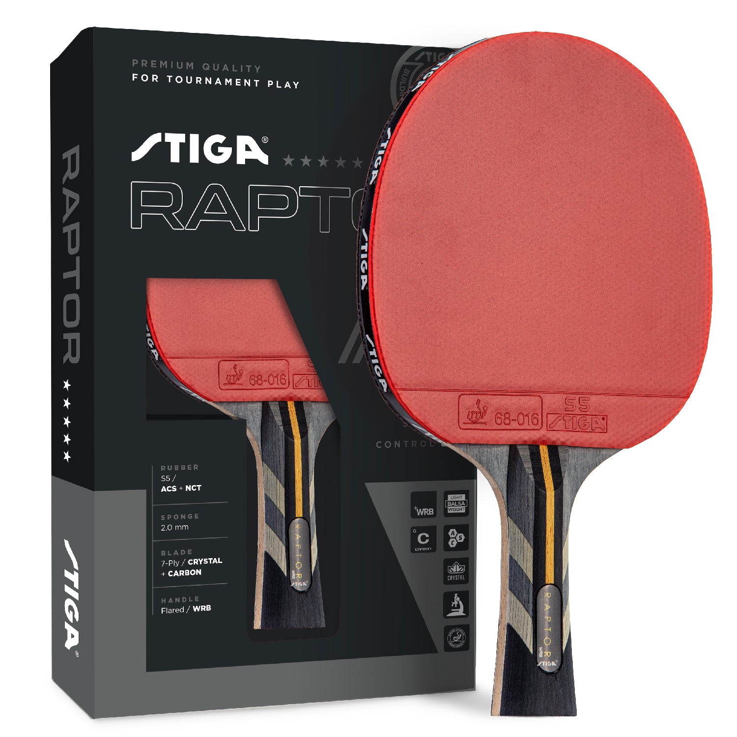 STIGA Raptor Racket for Table Tennis