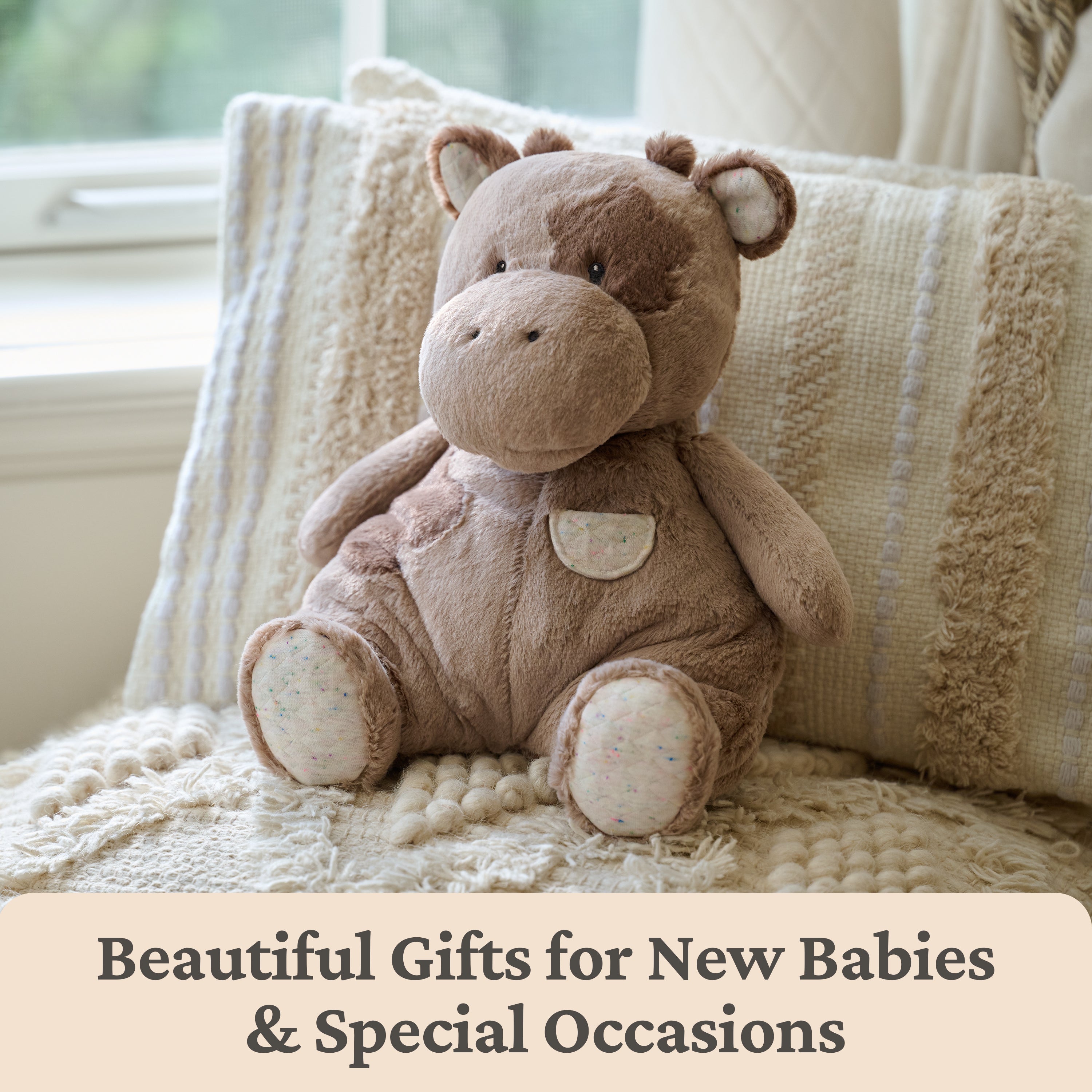 Baby GUND Oh So Snuggly Cow Plush, Cow Stuffed Animal for Babies and Infants, Brown, 12.5”
