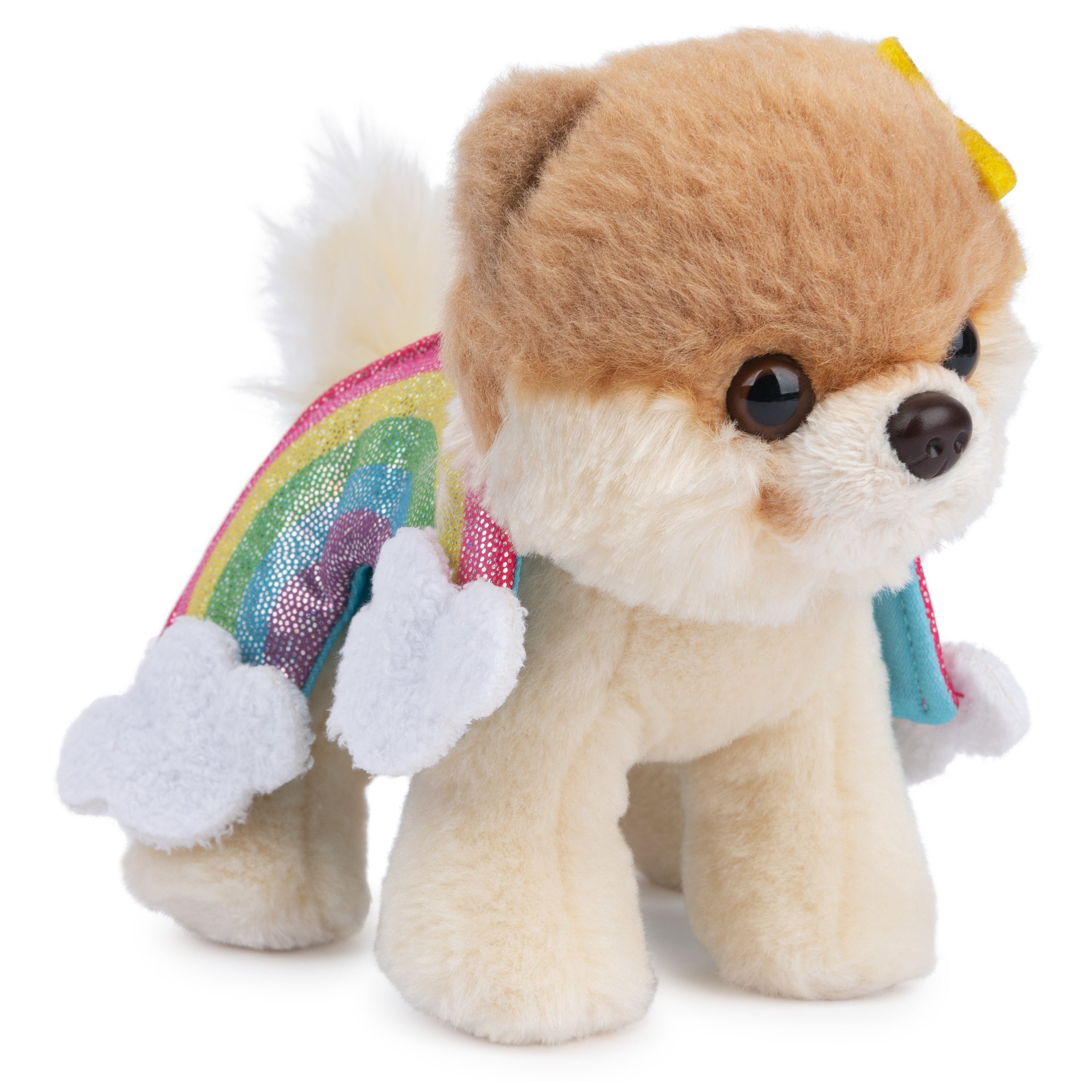 GUND Boo, The World’s Cutest Dog Rainbow Plush Pomeranian, Dog Stuffed Animal for Ages 1 and Up, Spring Decor, 5”