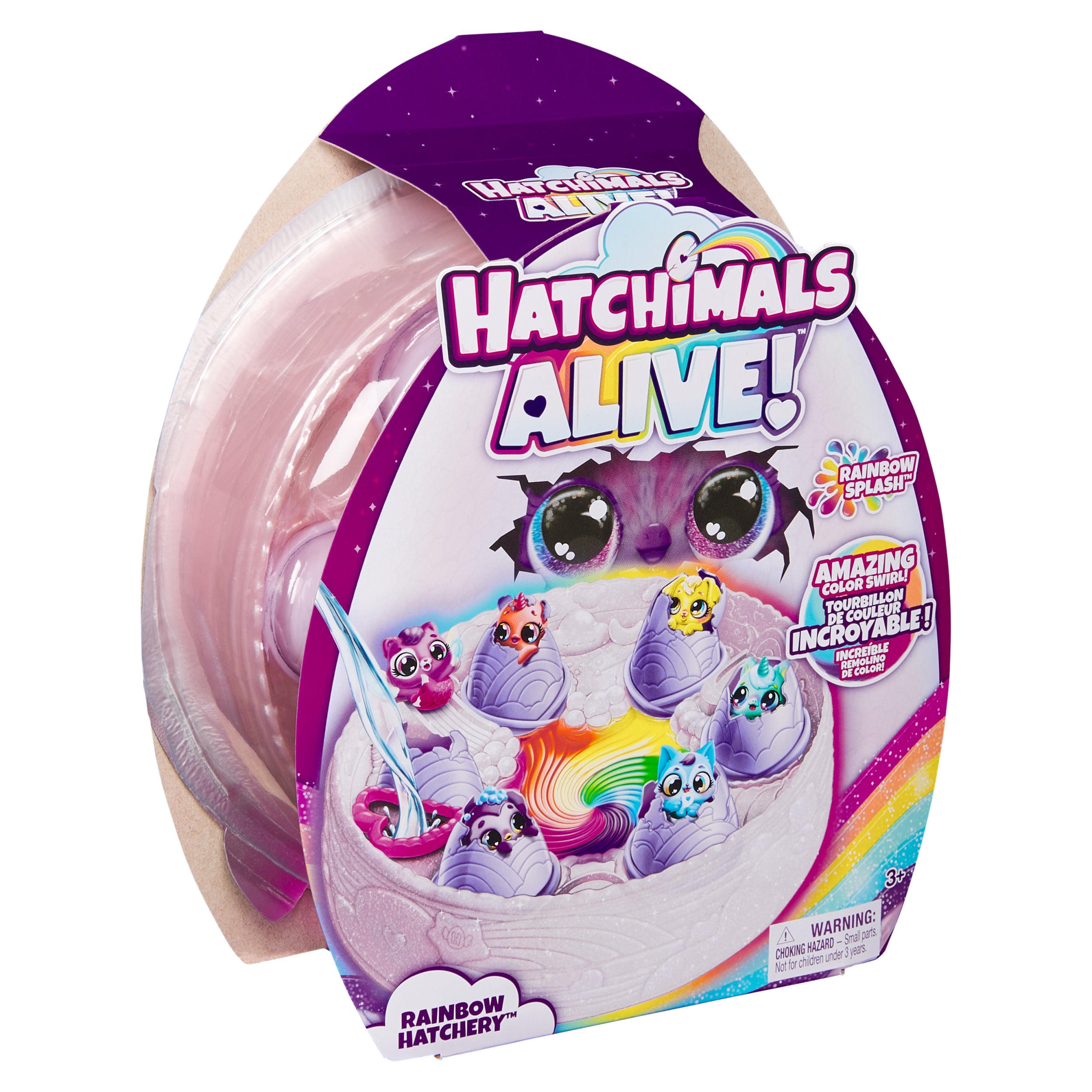 Hatchimals Alive, Rainbow Hatchery with 6 Mini Figures in Color Reveal Eggs & over 10 Accessories, Kids Toys for Ages 3 and up