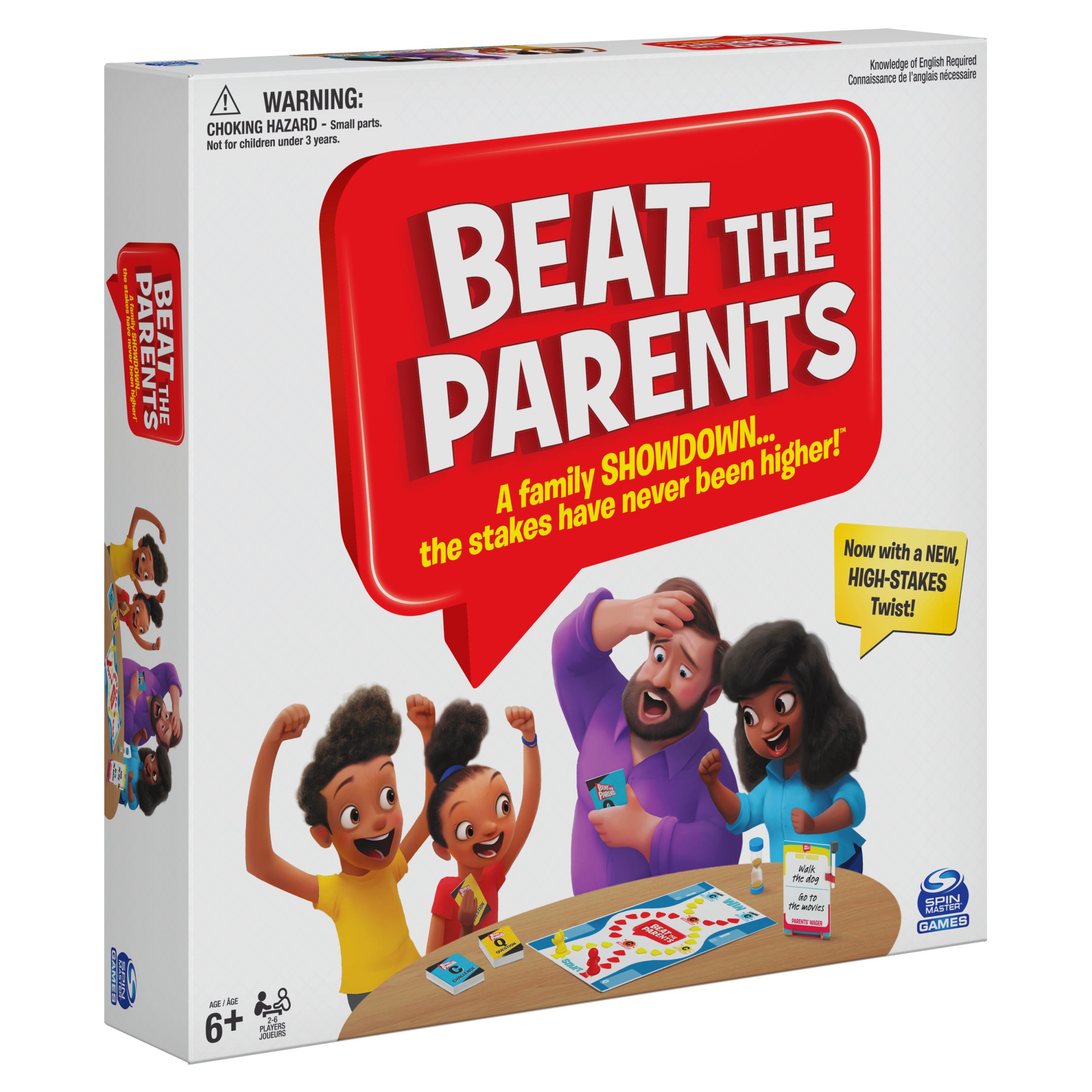Spin Master Games, Beat the Parents Classic Family Trivia Game, Kids vs Parents for Ages 6 and up