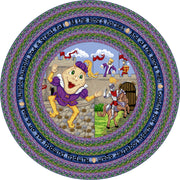 Humpty Dumpty 7'7" Round area rug in color Multi