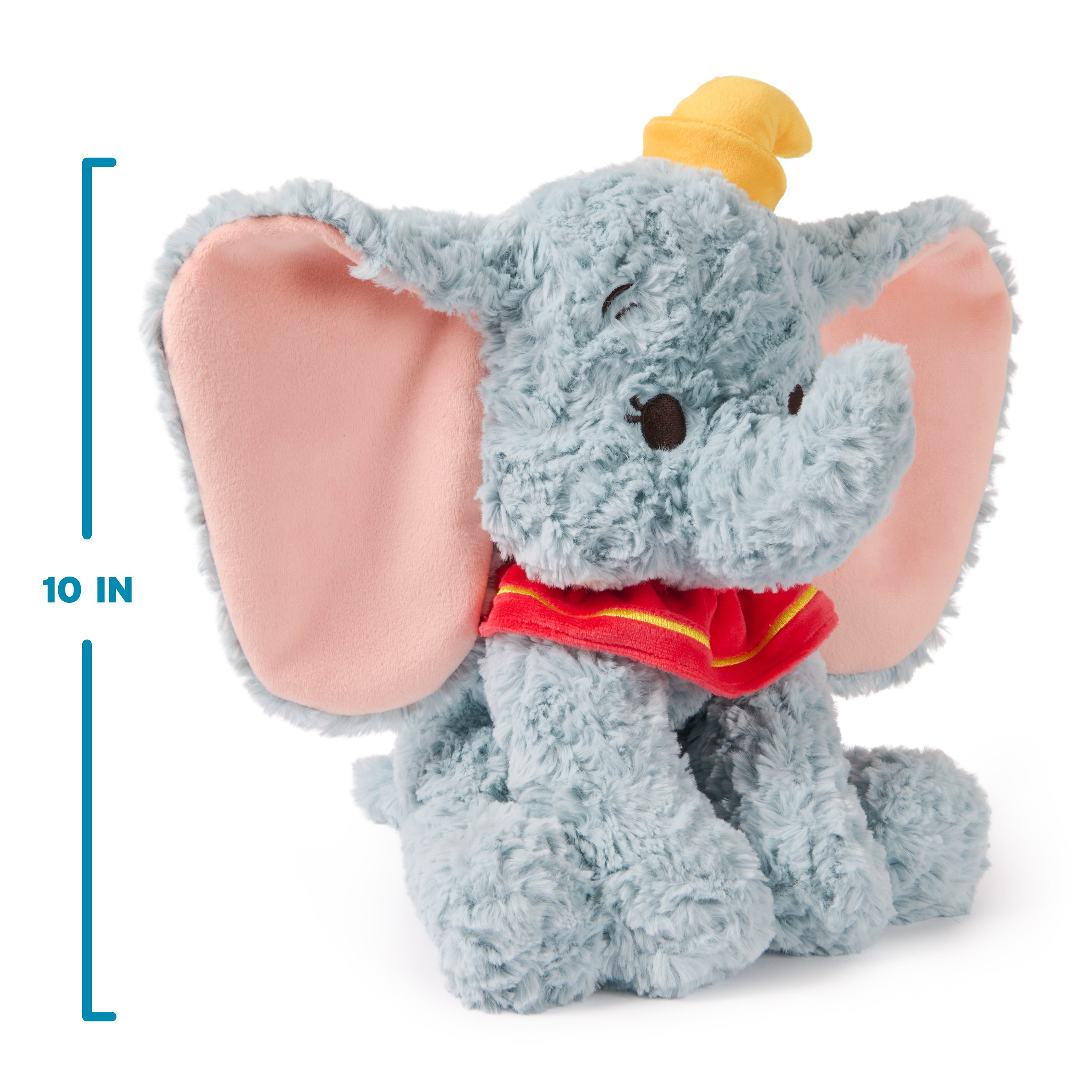 GUND Disney Official Dumbo Plush, Disney Cozys Collection, Dumbo Toys, Elephant Stuffed Animal for Ages 1 and Up, Gray, 10”