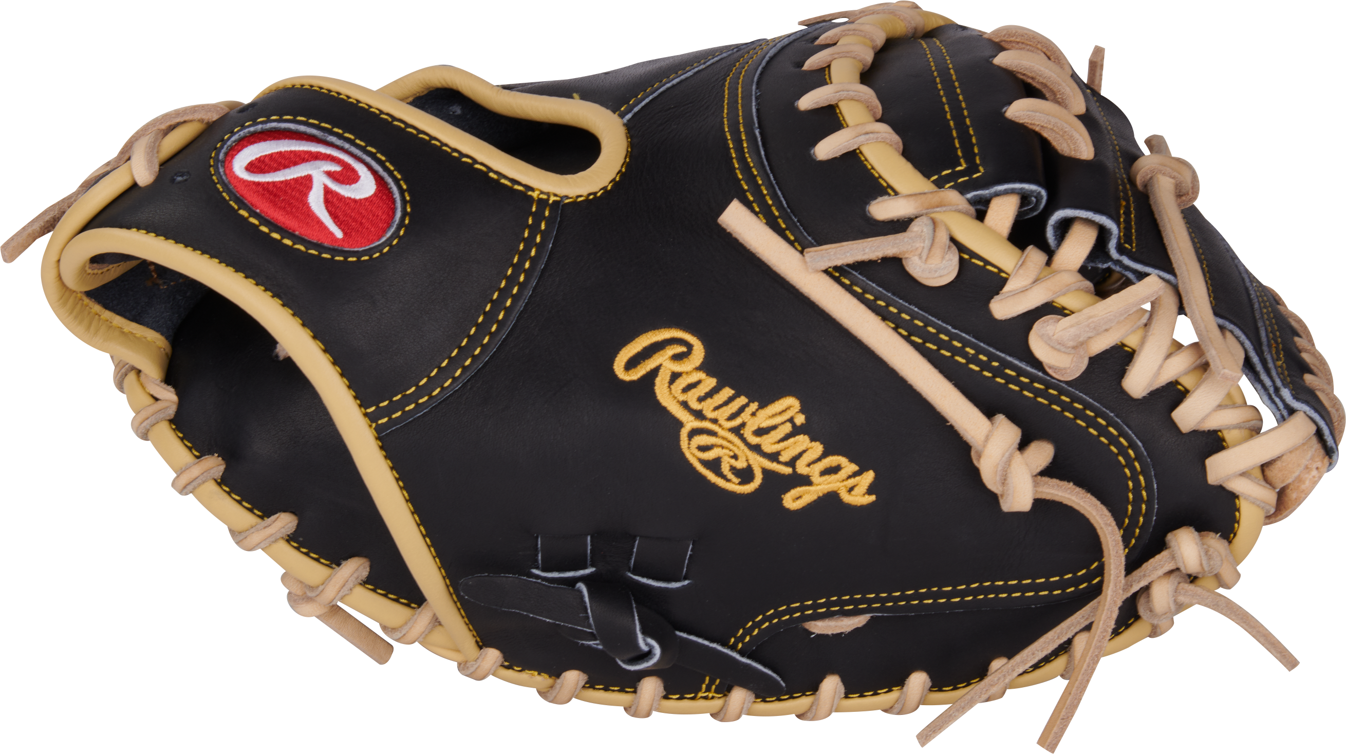 Rawlings Heart Of The Hide Series Adley Rutschman Catchers Mitt 34-Inch Baseball Glove - Right Hand Thrower - Black