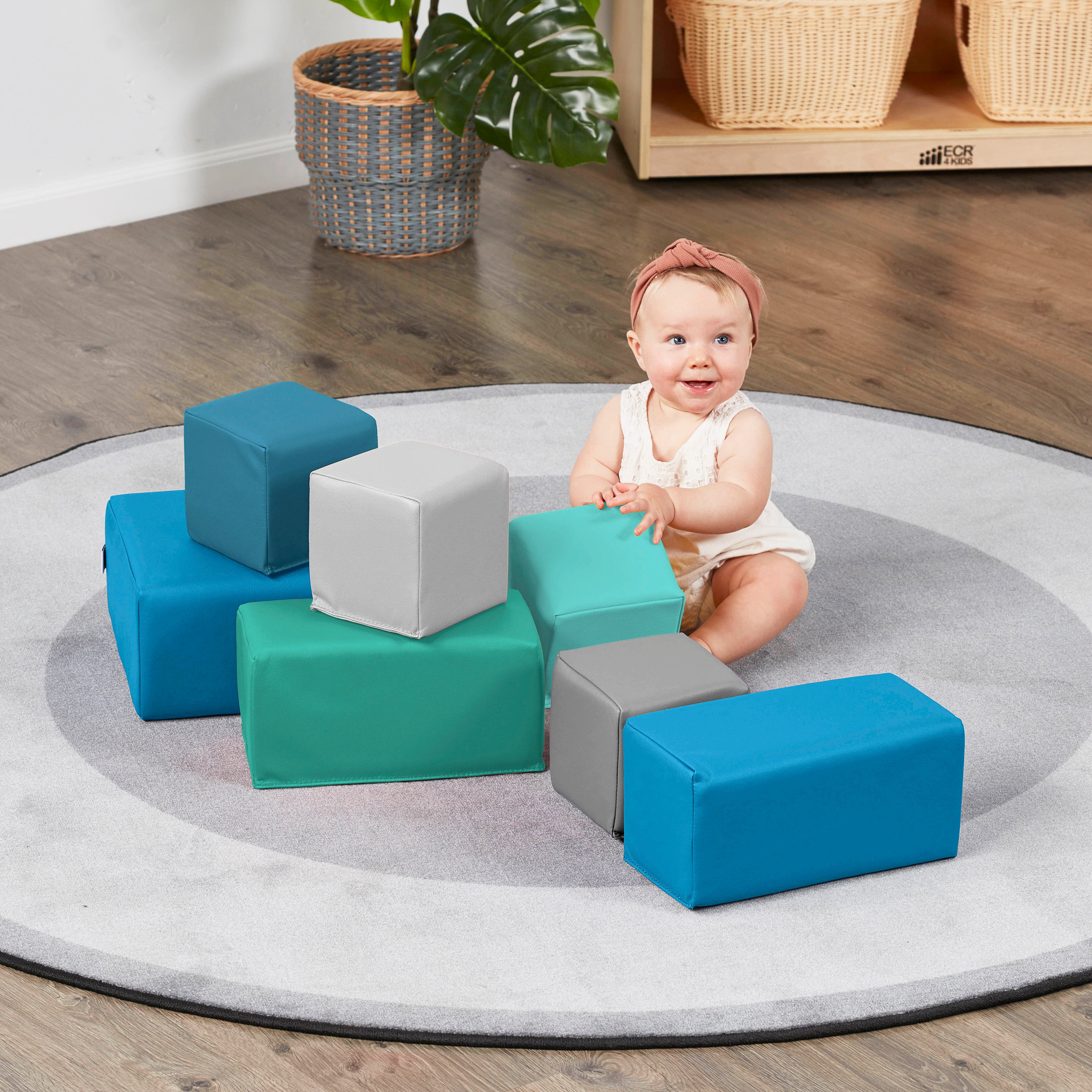 SoftZone Toddler Foam Blocks 7-Piece - Contemporary