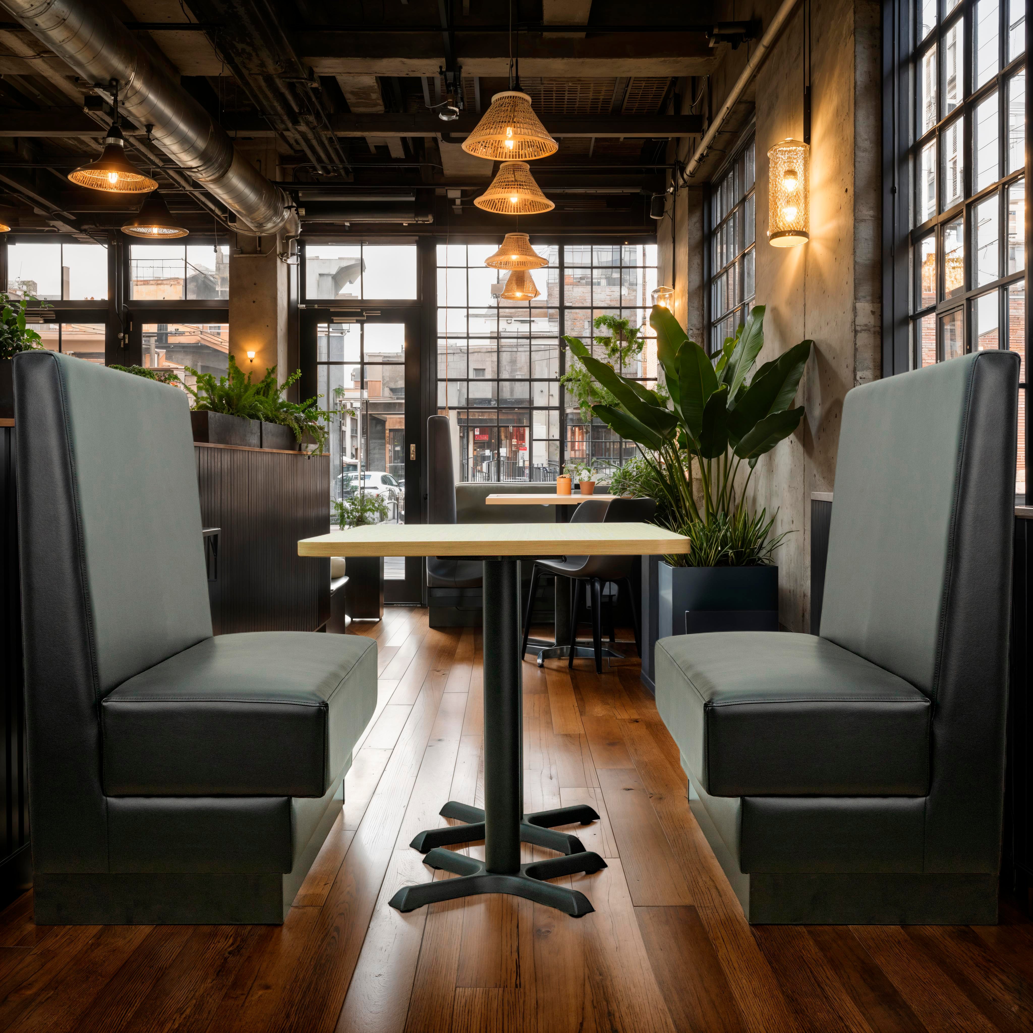 Pro Series Single-Sided Restaurant Booth Seating - Black
