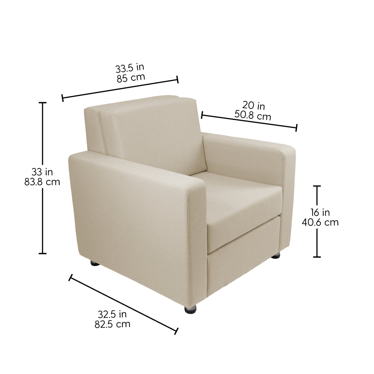 Outdoor Chair with Sunbrella - Spectrum Sand