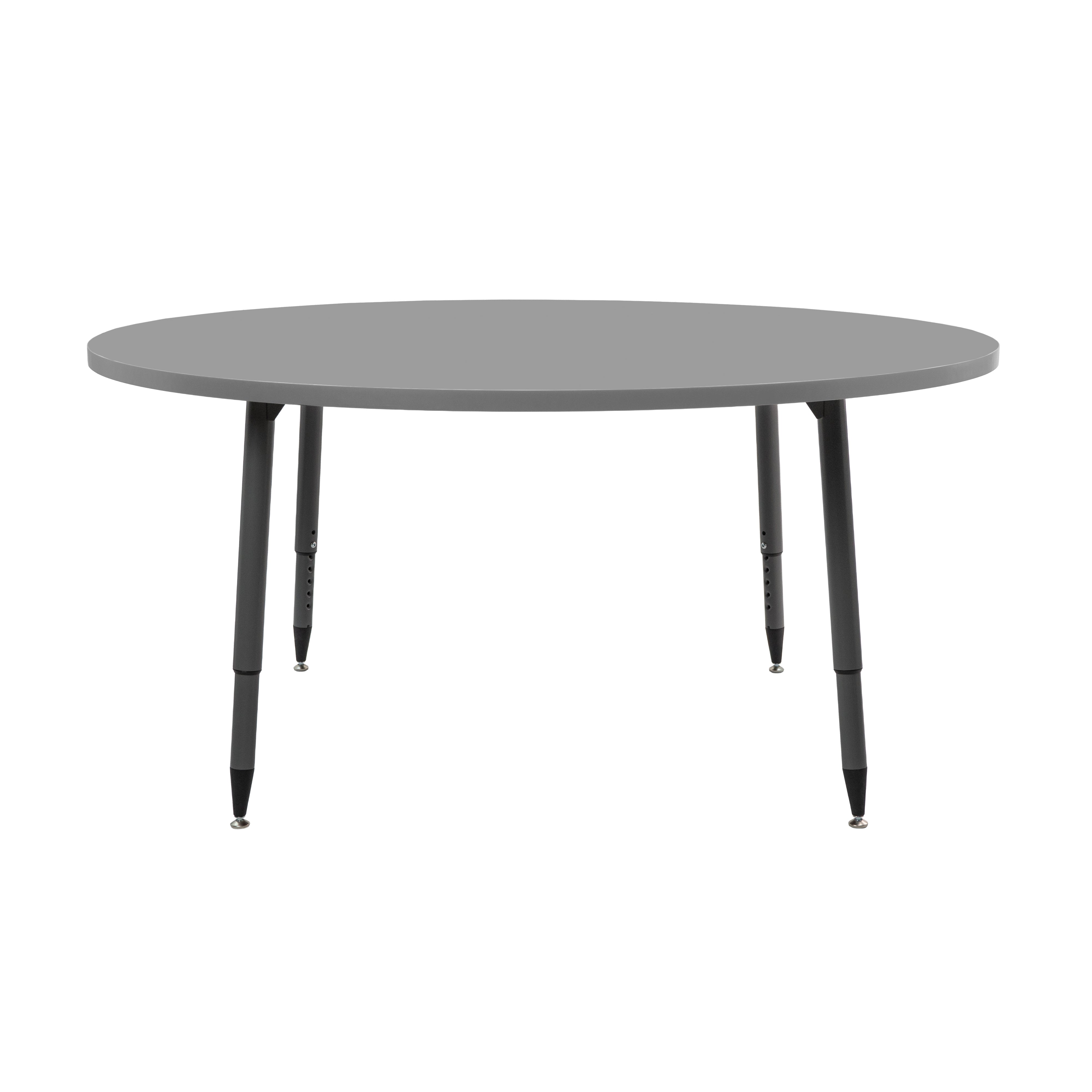 Adapte 60" Round Thermofused Activity Table with Adjustable Tapered Legs - North Sea/North Sea