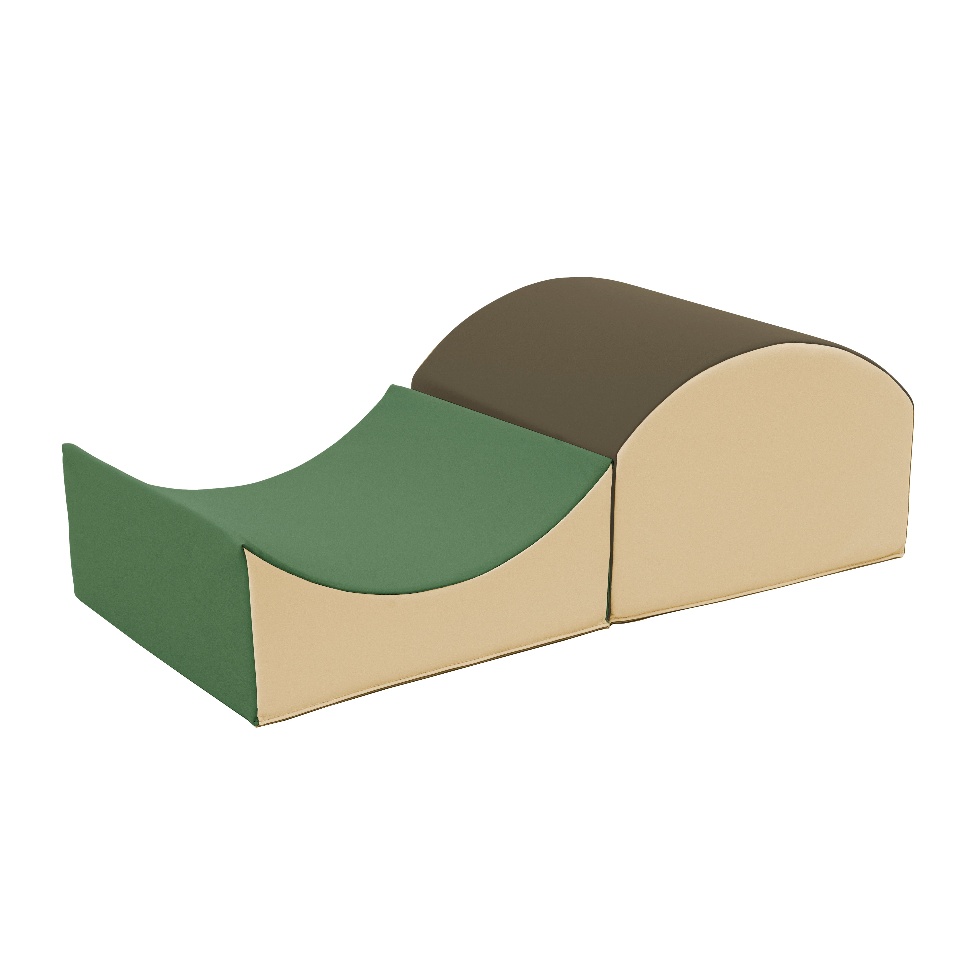 SoftScape Curvy In and Out Playtime Climber, 2-Piece - Earthtone