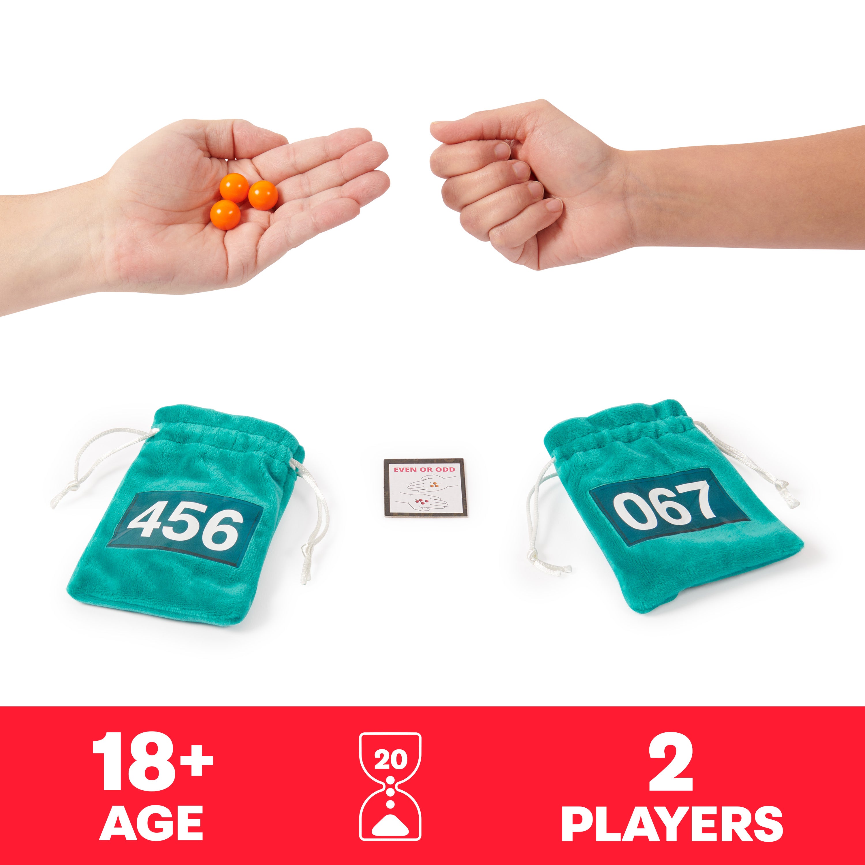 Spin Master Games, Squid Game Marbles Based on the Hit Netflix Drama, for Adult Players to Test Their Luck, 2 Players, for Ages 18 & Up