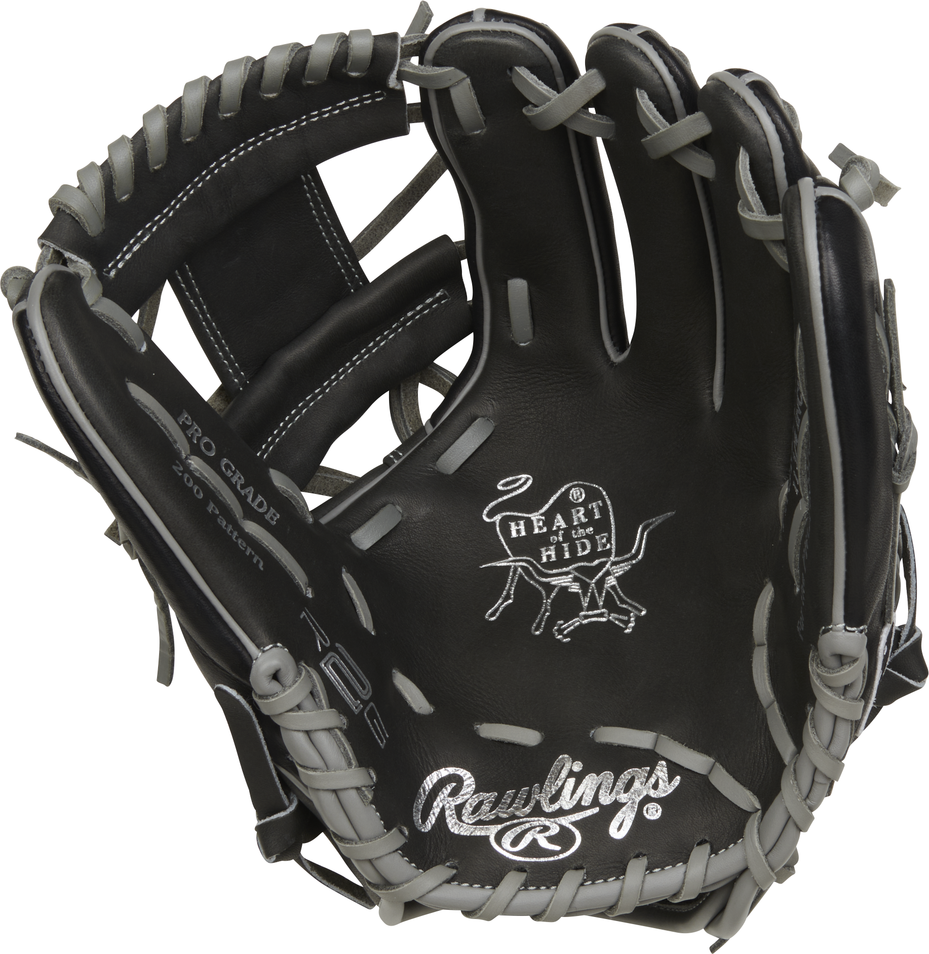Rawlings Heart Of The Hide Series 11.75-Inch Baseball Glove - Right Hand Thrower - Dark Shadow
