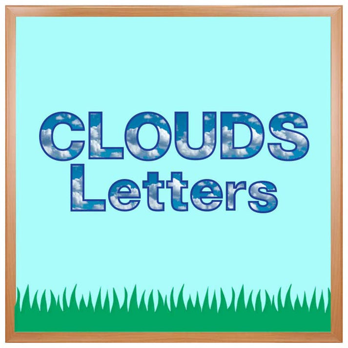 Clouds Punch-Out Letters