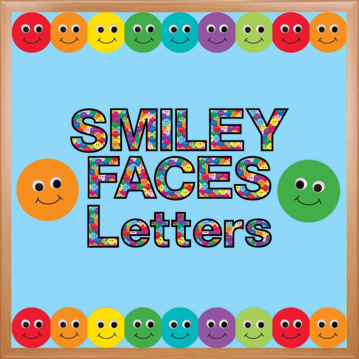 Smiley Faces Punch-Out Letters