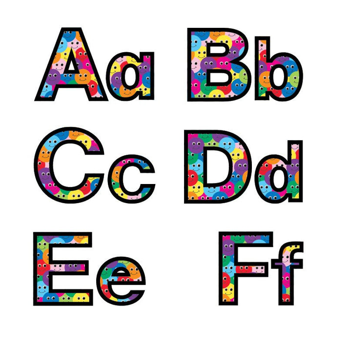 Smiley Faces Punch-Out Letters