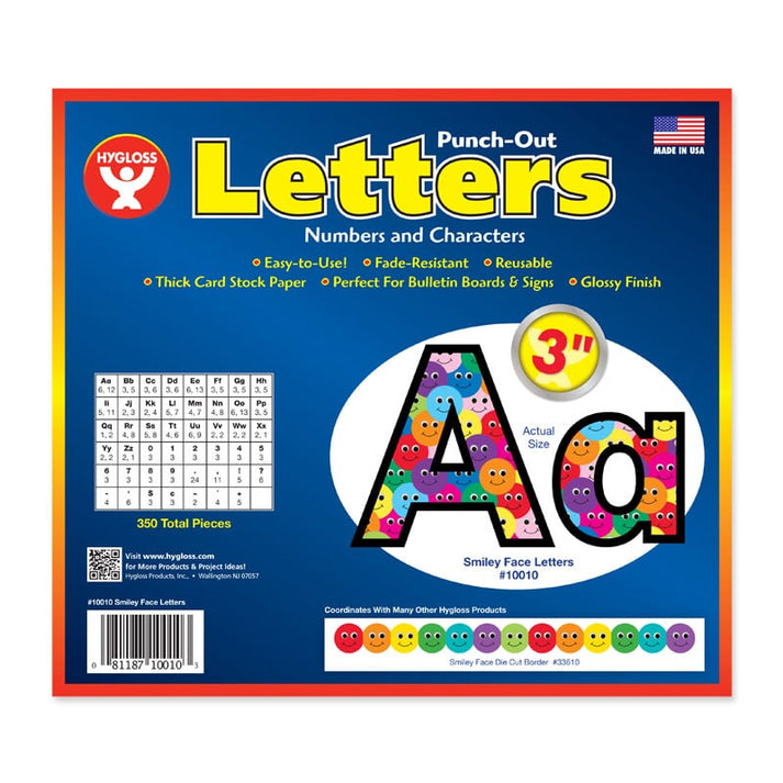 Smiley Faces Punch-Out Letters