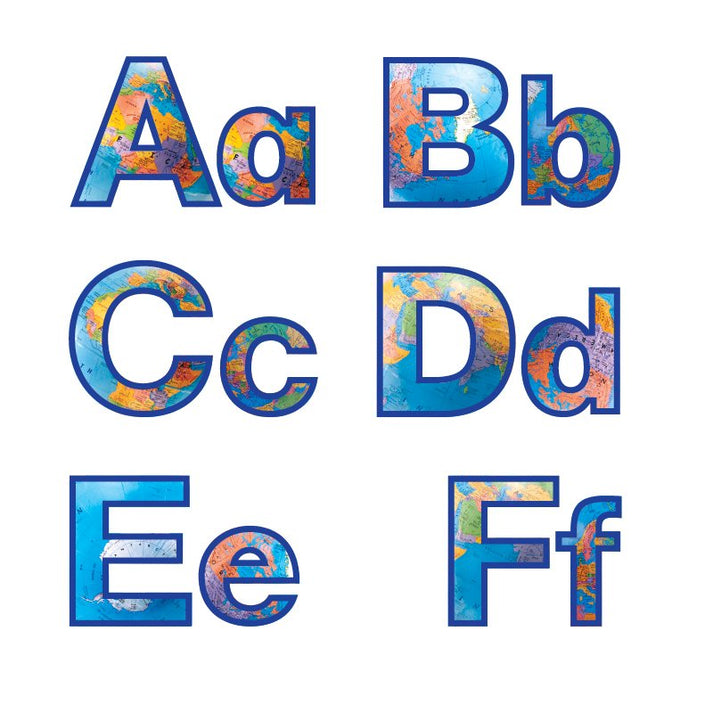 Globes Punch-Out Letters