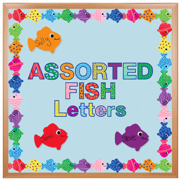 Assorted Fish Punch-Out Letters