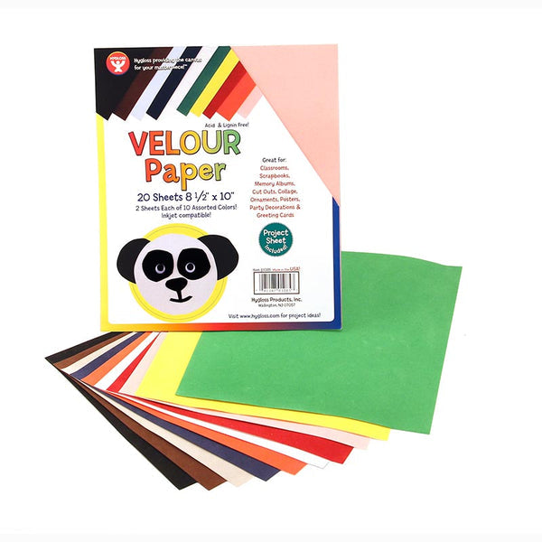 Velour Paper - 10 sheets 8.5"x11", Beige