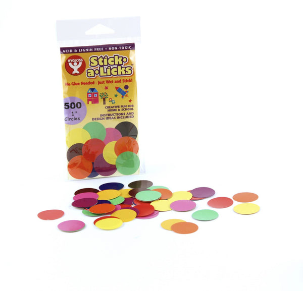 Stick-A-Licks -100/ 2" Circles