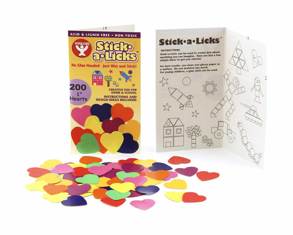 Stick-A-Licks -200/ 1" Hearts