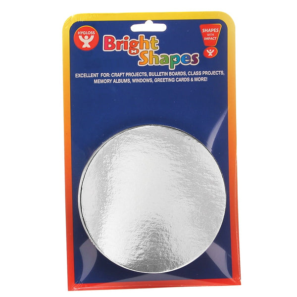 Silver Mirror Board Circles - 25 ct., 5" Circles