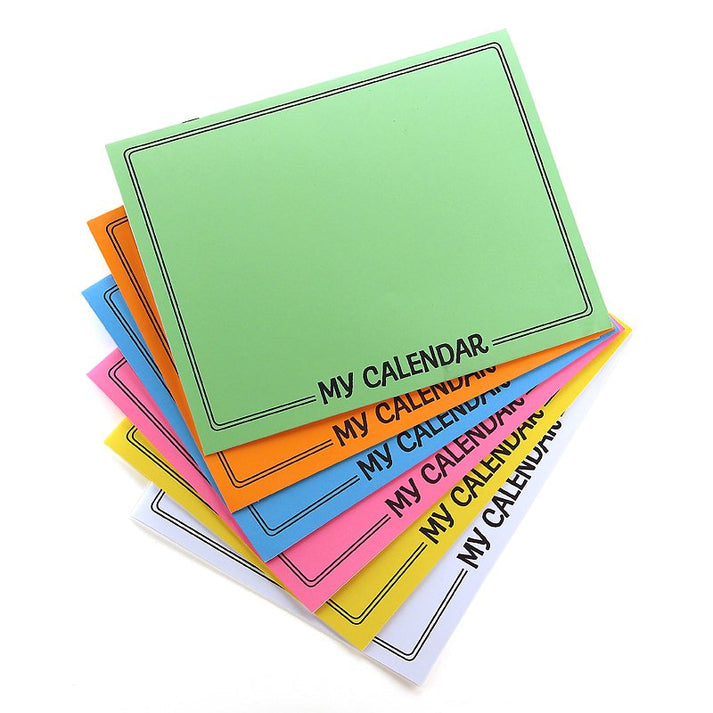 Make Your Own Calendar Book - 8.5"x11", 12 gridded months, 6 Books
