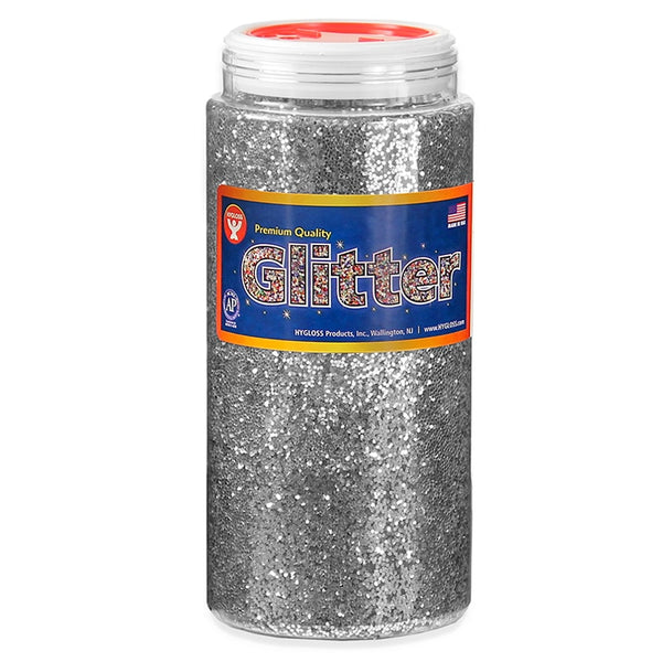 Glitter 16oz. - Silver  (Order in quantities of 6)