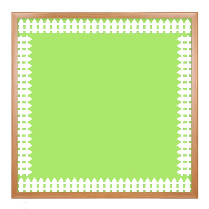 Border - 12 Strips Ea. 3.5"x36" - White Fence Die-Cut
