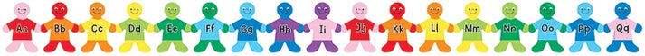 Border - 12 Strips Ea. 3"x36" - Alphabet Kids Upper & Lower Case Die-Cut