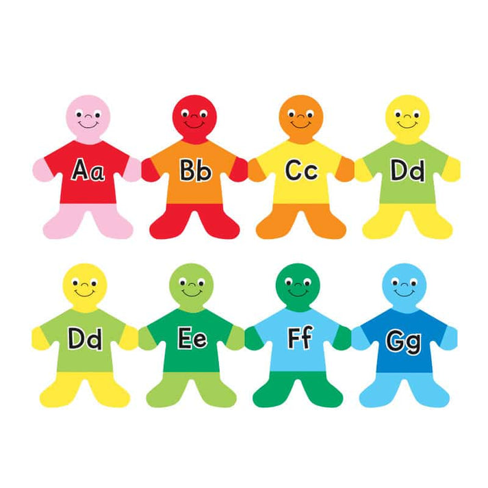Border - 12 Strips Ea. 3"x36" - Alphabet Kids Upper & Lower Case Die-Cut