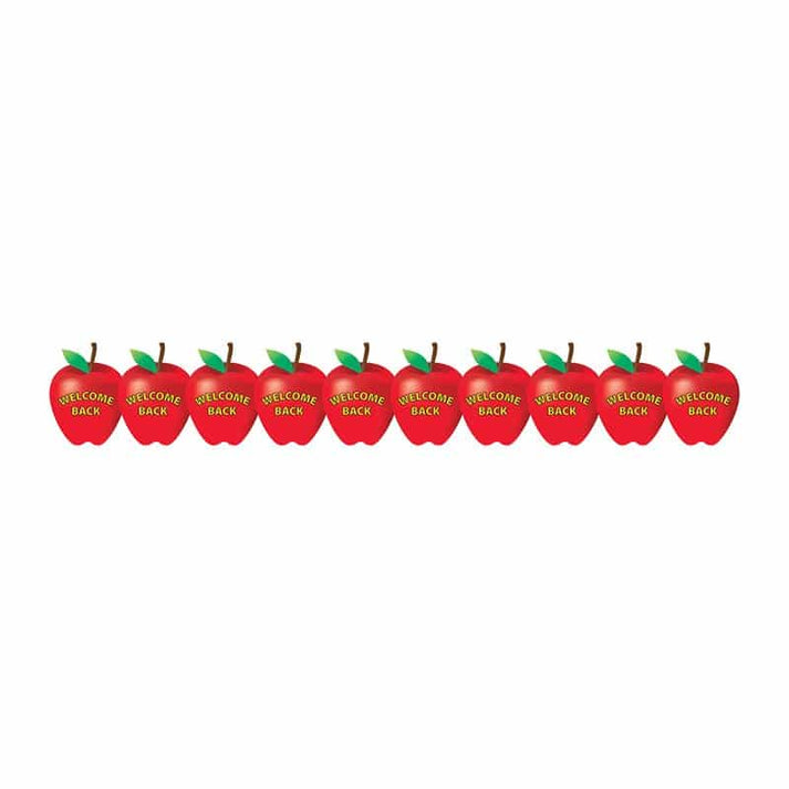 Border - 12 Strips Ea. 3"x36" - Welcome Back Apples Die-Cut