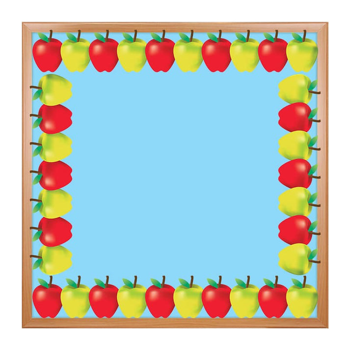 Border - 12 Strips Ea. 3"x36" - Green and Red Apples Die-Cut