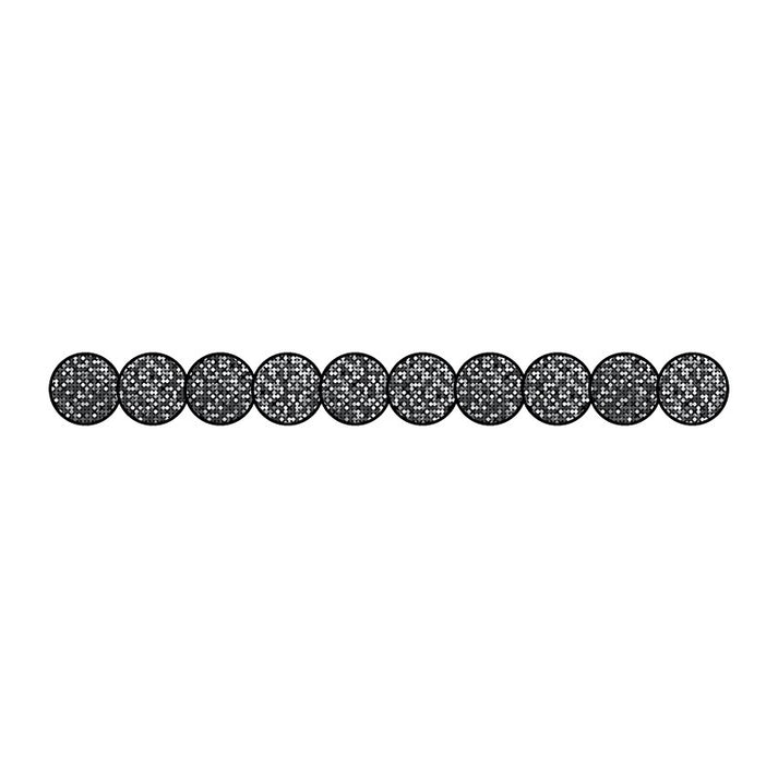 Border - 12 Strips Ea. 3"x36" - Bodacious Black Die-Cut