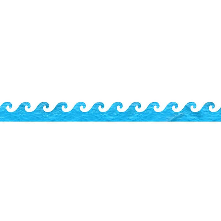 Border - 12 Strips Ea. 3"x36" - Ocean Waves Die-Cut
