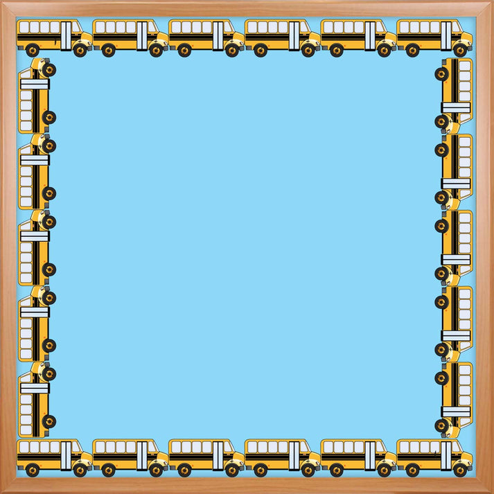 Border - 12 Strips Ea. 3"x36" - School Bus Die-Cut