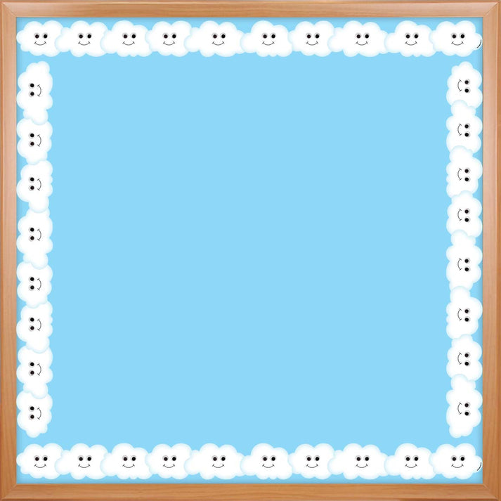 Border - 12 Strips Ea. 3"x36" - Happy Clouds Die-Cut