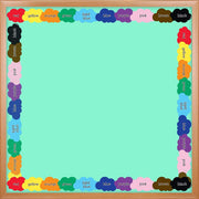 Border - 12 Strips Ea. 3"x36" - Splotches of Color Die-Cut