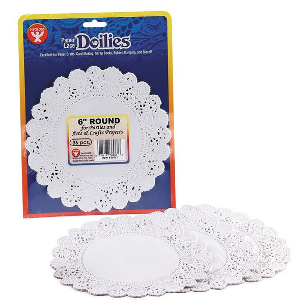 Doilies - Round, 100 ct., 6" White