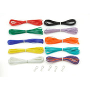 Lanyard Hanks - Opaque, 10 Hanks 5 Hooks, 10 asst'd