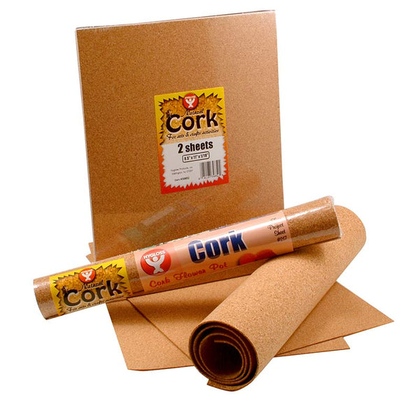 Cork Sheets - 3mm thick - 12ea. 12" x 18"
