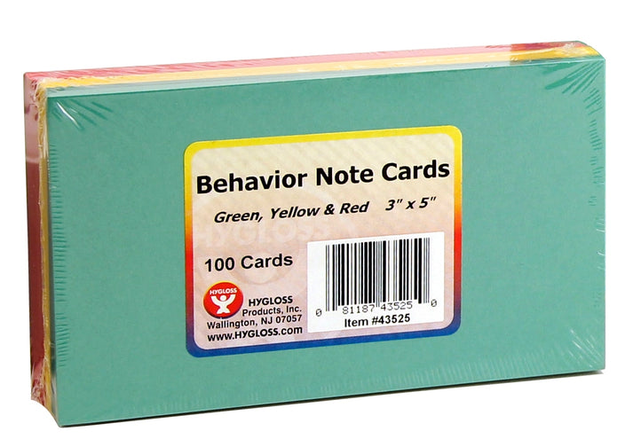 Behavior Cards 2"x2" - Green, Yellow & Red