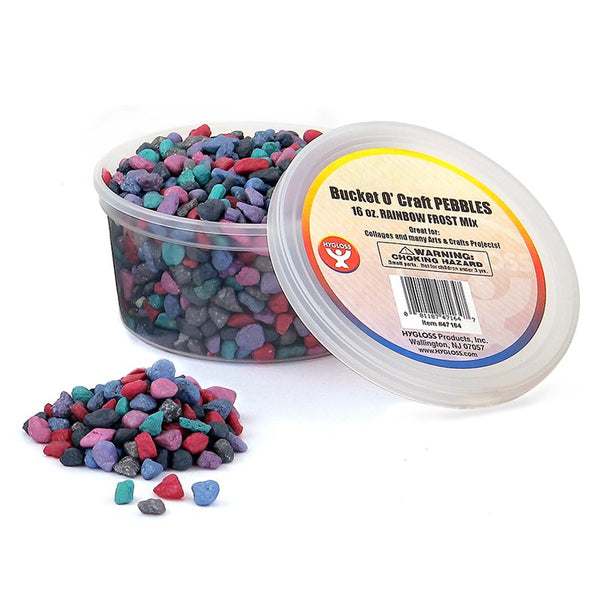 Bucket O' Pebbles - 16oz. White Frost