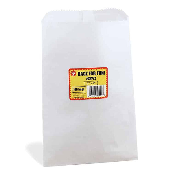 Paper Bags - Pinch Bottom 12"x15" White/ 100 per pkg