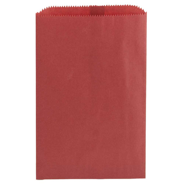 Paper Bags - Pinch Bottom Bag Red,100